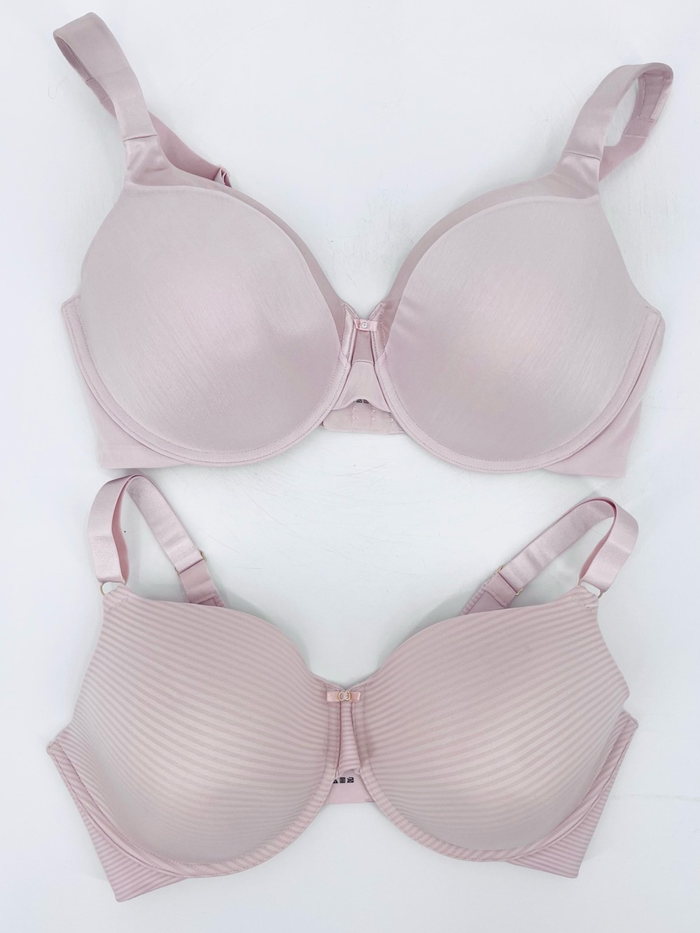 Lot of 2 VANITY FAIR Pink Underwire Support Full Coverage Padded Bras Size 38DD
